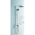 Square Style Exposed Shower System With Tub Faucet